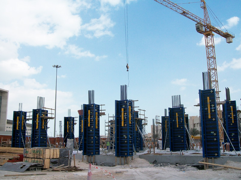 Deskowanie ramowe VARIMAX – Variant Factory na budowie